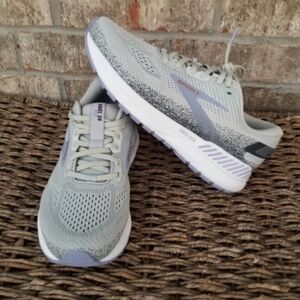 Brooks Ariel 24  GRAY W/ Purple Running Shoes (W 9.5) Comfort Walking Sneakers